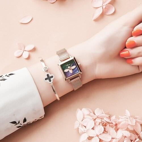 Burts Bees France Watch Ms. Genuine Quartz Minimalist Temperament Girl Watches Ladies Rose Gold Women Wrist Watch Montre Femme