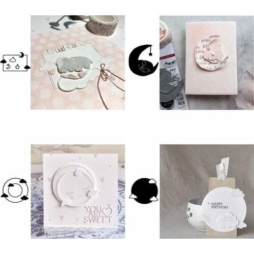 Clouds&Stars Frame Decoration Metal Cutting Dies Sky Decoration Die Cut For Card Making DIY New 2020 Crafts Cards