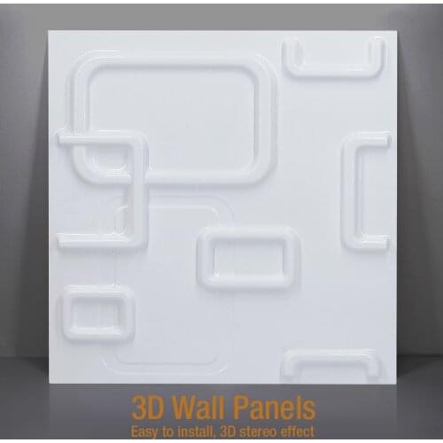 30x30cm 3D tile panel mold plaster wall 3D wall stickers living room wallpaper mural Waterproof 3D Wall sticker Bathroom Kitchen