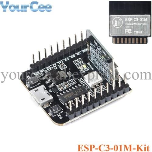 ESP-C3-01M-Kit 2.4GHz Development Board Module 4M WiFi Wireless Module Dual-mode ESP32-C3M ESP32-C3 Bluetooth-compatible Module
