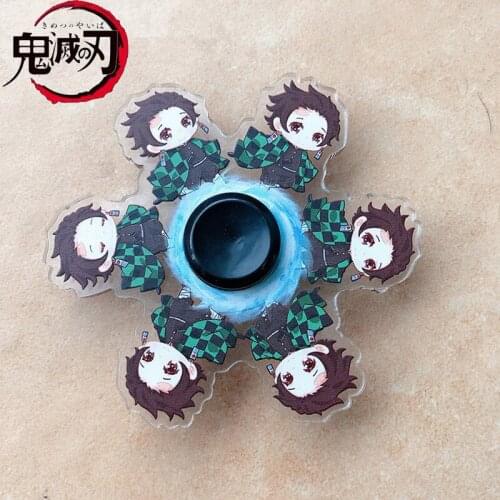 Demon Slayer Fidget Spinner Running Fidget Relief Cartoon Fidget Toy Finger Dynamic Changing Gyro Cosplay Toys Giftscutegift