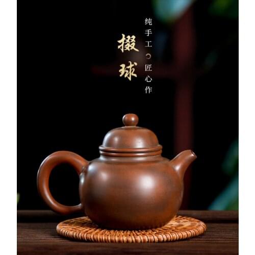 Chinese Traditional Ceramic Teapot Pure Handcraft Beautiful Appearance Household Pu'er Oolong Tea Set High Grade Clay Kettle