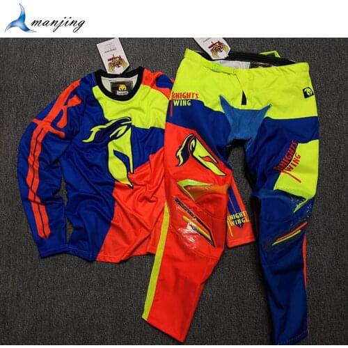 Big Size Motorcycle Motorbike Suit Downhill Dirt bike ATV Suits motocross Off Road racing jerseys +pants Combination