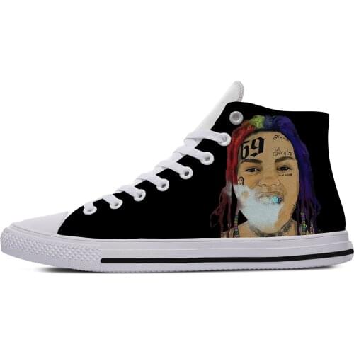 6ix9ine Heavy Metal Band Icon Mens Womens Designer Leisure Sneakers Men Casual Canvas Shoes Off White