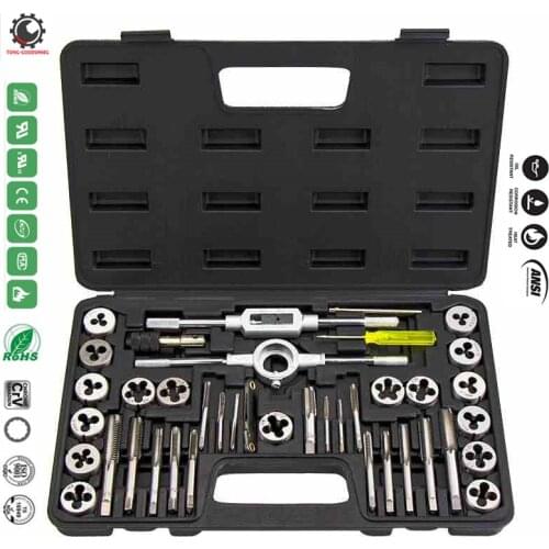 40PCS Multi-function Tap Wrench Set,Twister Set For Cutting External & Internal Threads,for Home DIY,Garage Workshop Chasing Kit