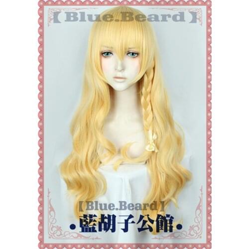 Anime TouHou Project Kirisame Marisa Cosplay Wig Golden Synthetic Hair Halloween Role Play Christmas Party Decor Prop for Women