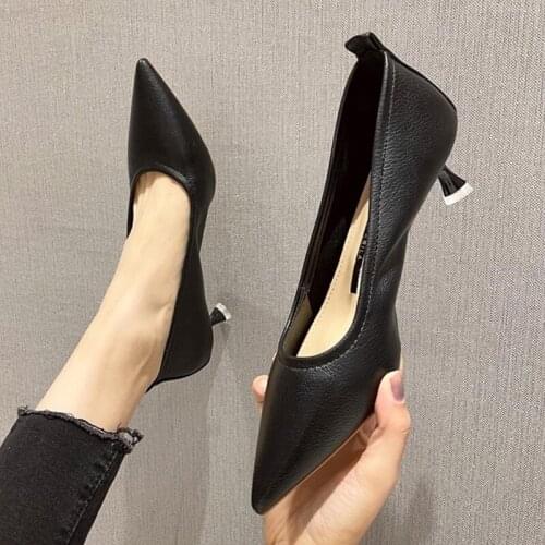 Shoes Women Pumps Fashion High Heels Shoes Black Pink White Shoes Women Wedding Shoes Ladies Stiletto Women Heelsert5