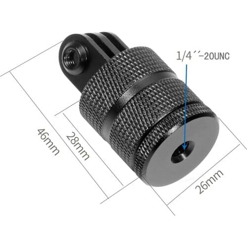 Universial 360 Degree Rotating Base Metal Bracket Adapter, Tripod Fixed Mount, Camera Stable Holder Connector for GoPro Series