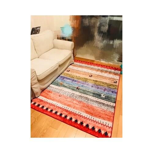 Persian Style Thicken Carpets For Living Room/decor Carpet Coffee Table Floating Window Pad Summer Household Non-slip Floor Mat