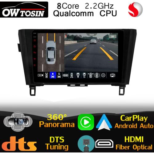 Qualcomm 8Core Android Car Radio GPS For Nissan X-Trail Xtrail X trail T32 Qashqai 2 J11 2013-2021 Auto 360 Panoramic DTS HIFI