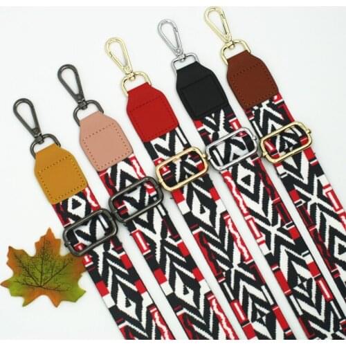 3.8cm Wide Women Shoulder Bag Belt Adjustable Bag Strap Wild Stripe Replacement Handbag Strap Accessories Decoration KZ151359