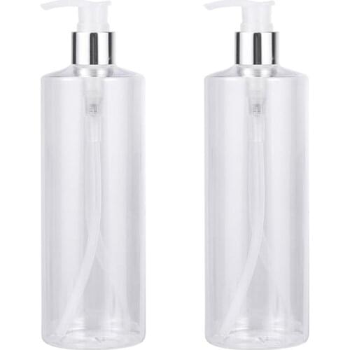 1/2pcs 500ml Soap Dispenser Press Type Split Bottle Black White Transparent Cosmetic Container Shampoo Shower Empty Bottle