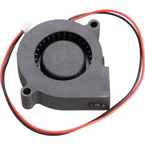 DC 12V 0.06A 50x15mm Black Brushless Cooling Blower Fan 2 Wi