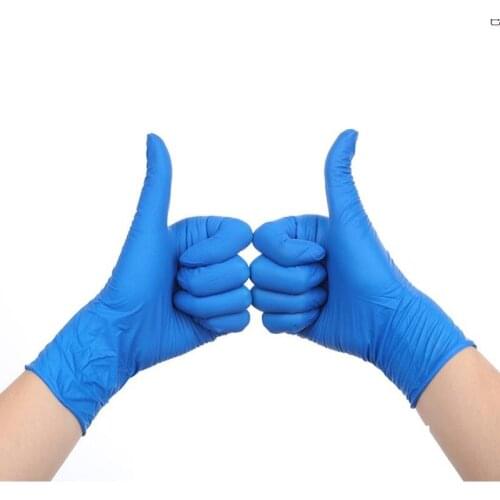 20/40PCS Blue Children Disposable Gloves Nitrile Gloves Kids School Protective Gloves Safety Hand Cover Food Grade Mittens