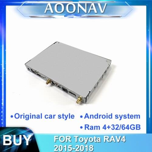 2din android car radio multimedia player Decoding Box for-Toyota RAV4 2015-2018 car GPS navigation Video Interface Decoding tool