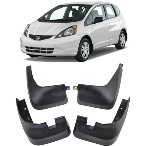 4PCS/SET Mud Flaps Mud Guards For 2009-2010 Honda Jazz / Fit Splash Guards MudFlap Mudguards Car Fenders Anti-Mud Accessories