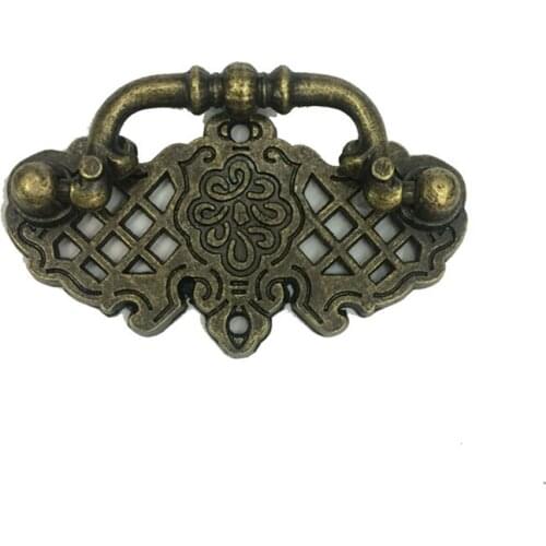 5pcs Vintage Bronze color Furniture Handle Door Knob Handles for Drawer Wardrobe Furniture Knobs and Pulls for Cabinet