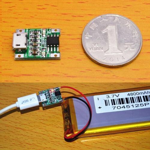5V USB 1S 3.7V Lithium Lipo Li-ion 18650 Battery Charging Board Charger Module