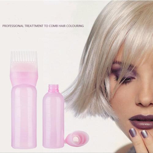 30ML Hair Dye Applicator Brush Bottle Dyeing Shampoo Bottle Oil Comb Hair Dye Bottle Applicator Tools Hair Coloring Styling Tool