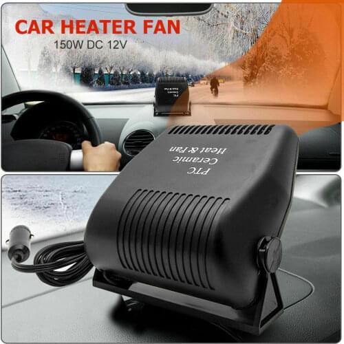 150W 12V Car Heater for Defrosting Automobile Windscreen Keeping Ceramic Car Camper Van Heater Demister Defroster