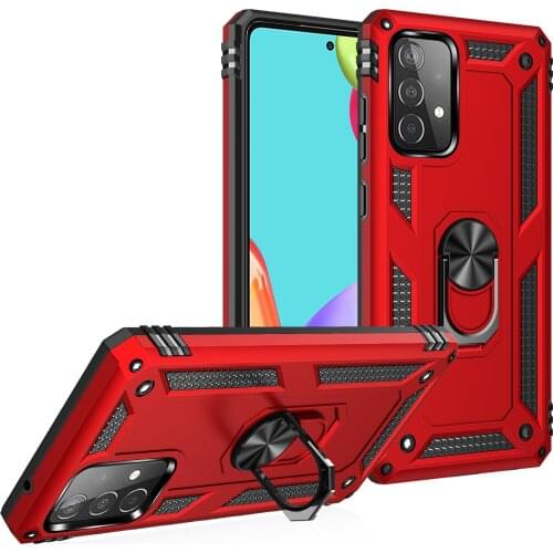 For Samsung Galaxy A32 Armor Shockproof Case for Samsung Galaxy A32 A 32 Military Drop Protective Car Holder Ring Case Cover