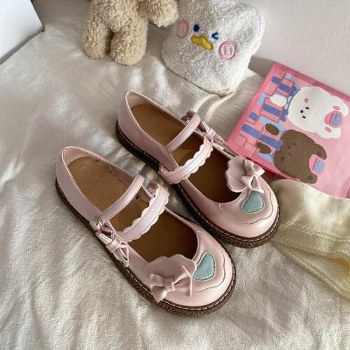 Jk Uniform Shoes Female Summer Lolita Student Orthodox Mary Jane Soft Sweet Girl Japanese Pu Leather Anime Cosplay Harajuku Cos