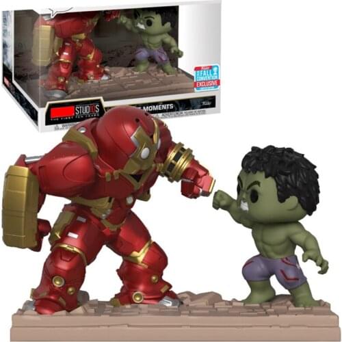 FUNKO POP HULKBUSTER VS HULK Vinyl Dolls POP 394# Collection Model PVC Action Figure Kids Toys Children Gifts