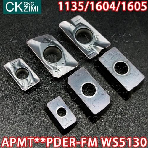 APMT1135PDER-FM WS5130 APMT1604PDER-FM WS5130 APMT1605PDER-FM WS5130 HS5130 Carbide Inserts milling Inserts tools APMT for steel