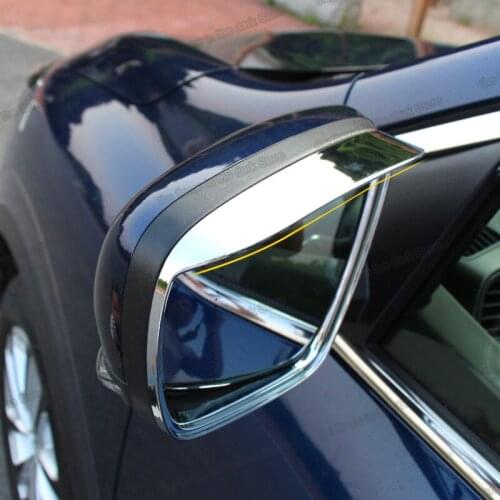 Lsrtw2017 Car Rearview Mirror Rain Visor Frame Chrome Styling for Renault Kadja 2016 2017 2018 2019 Accessories Auto Parts Kit