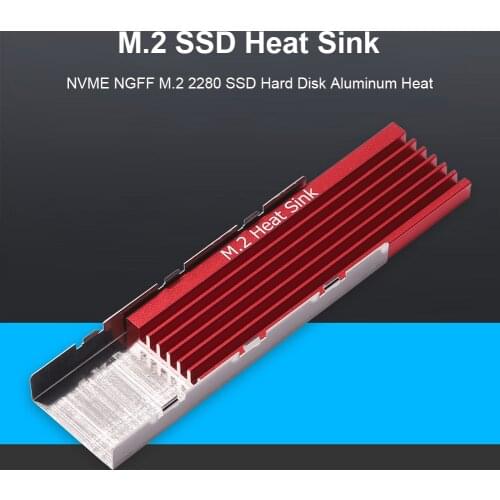 M.2 SSD NVMe Heatsink Cooler M2 2280 SSD Solid State Hard Disk Radiator M.2 NVME NGFF Aluminum Heat Sink Cooling Thermal Pad