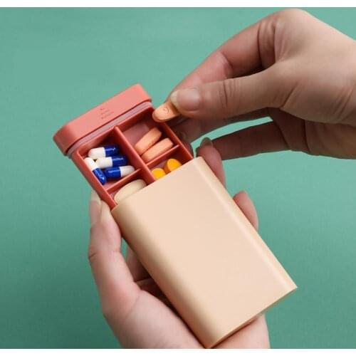 Portable PillBox Mini Outdoor Travel Home Compartment Medicine Tablet Pill Storage Case Box