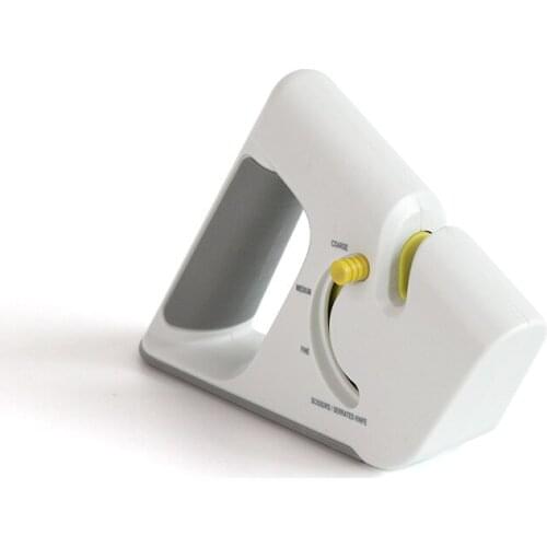 Professional multifunction 4-in-1 Knife Sharpener serrated Knife and Scissors Sharpening stone Coated Non-slip Base