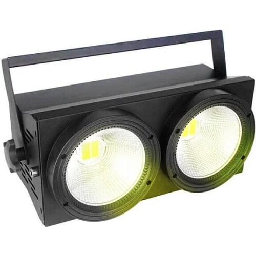 2 Eyes LED COB Par 200W DMX control Stage Lighting Two-Lens LED COB Blinder Light Cold White/Warm White 2in1 DJ party lights