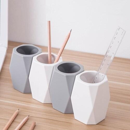 Multifunction Pen Holder Container Desktop Decoration Stationery Storage Vase Organizer Cute Desk Accessories