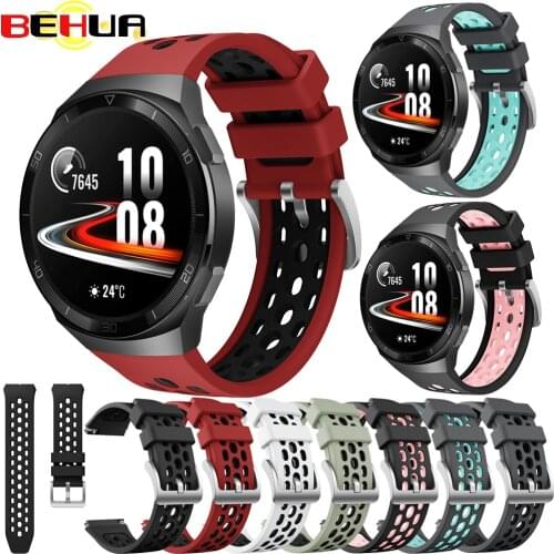 Sport Silicone Watch Strap For Huawei watch GT 2e Smartwatch band Replacement for Huawei GT2e gt2 e WristBand 22mm Bracelet Belt