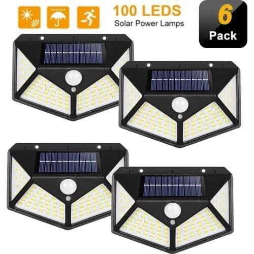 LED Solar Light PIR Motion Sensor Light Outdoor Sunlight Garden Decoration Street Lights Waterproof Solar Powered Wall Lamp