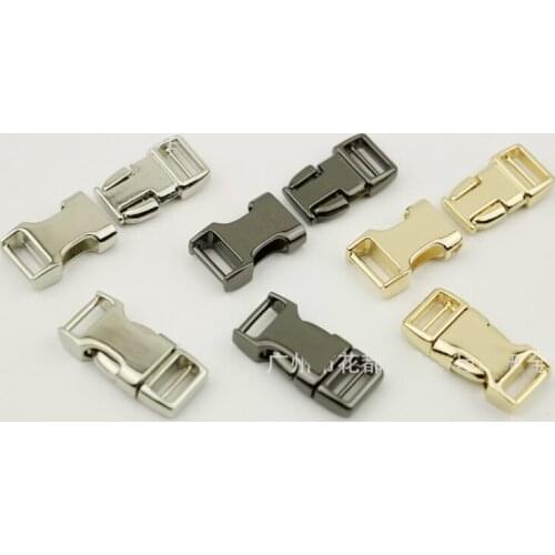 10 Pieces 1 cm inner diameter bag mortise lock hardware accessories luggage metal buckle steel lock waist bag mortise locks