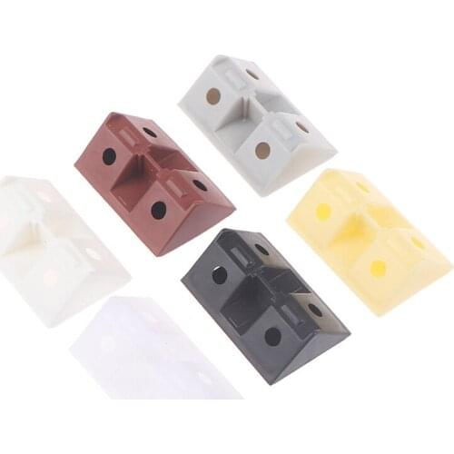10Pcs/lot Angle 90 Degree Angle Plywood Tray Cabinet Fittings Corner Code Plastic Thickened Corner Furniture, Right