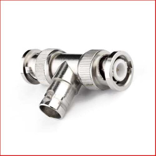10 pcs RF adapter BNC male to male to female T type