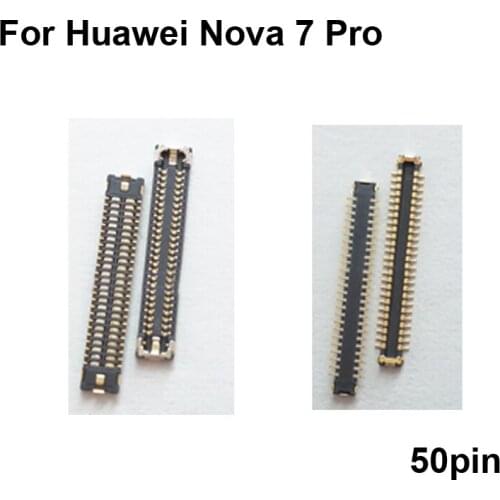 2pcs Dock Connector Micro USB Charging Port FPC connector For Huawei Nova 7 Pro logic on motherboard mainboard Nova7 Pro