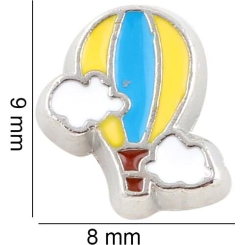 20Pcs/Lot Hot Balloon Floating Charms Hand-made DIY for Glass Lockets