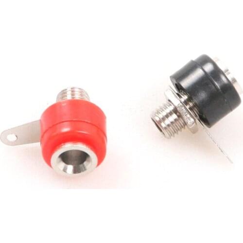 5pcs Black 5pcs Red Banana Jack For 4mm Banana Plug High Quality with Panel Socket Terminal Block Power Test Termin