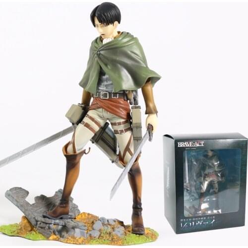 Anime Attack on Titan Levi Ackerman 1/8 Ver. Figure Toy PVC Model Decor 8" Gift