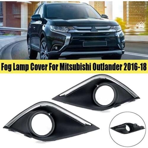 2Pcs Fog Lamp Cover for Mitsubishi Outlander 2016-2018 Driving Lamp Trim Front Lamp Cover Warning Lights Cover