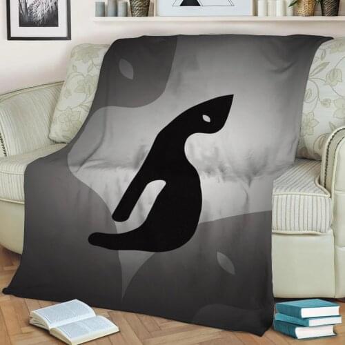 Black cat 2 Flannel Throw Blanket 3D Printed Keep Warm Sofa Child Blanket Home Decor Textiles Dream Family Gift
