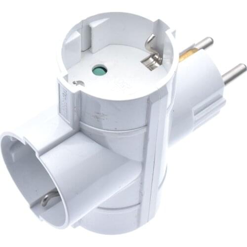 Europe Wall Socket extension Outlet spread 1 TO 3 Way EU Standard Power Socket wall strip high Power 3500Watt Germany France