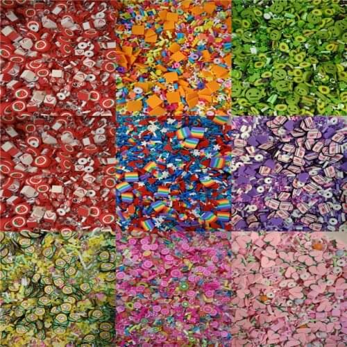 Fruit 10G/pack Mixed Soft Polymer Clay Beads Pearl DIY Phone Case Decoration Supply Handmade Accessories,10Yc19142