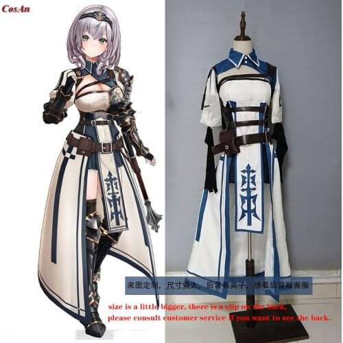 Hot Anime VTuber Hololive Shirogane Noel Cosplay Costume Lovely Battle Uniform Activity Party Role Play Clothing Custom-Make Any