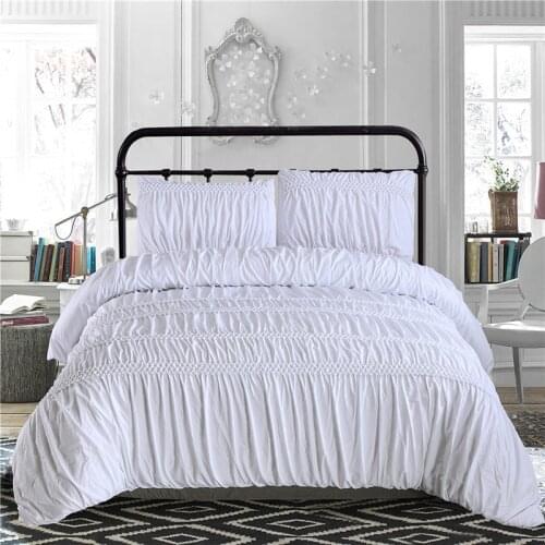 Queen Size Polyester Duvet Cover Set Quilt Cover With Pillowcases Without Sheet Without Filler Bed Textile 228x228cm 90"x90"