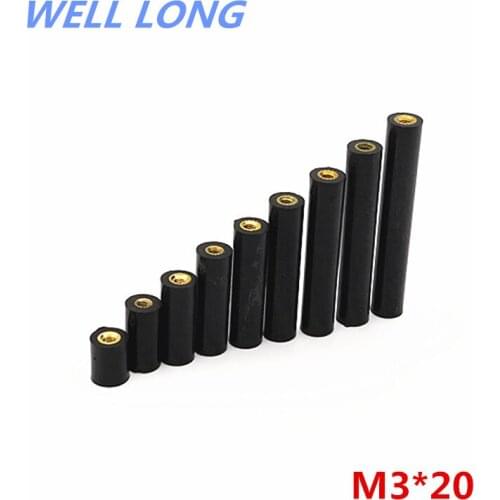 M3*20 cylindrical screw threaded column double internal thread isolation column bakelite column kit